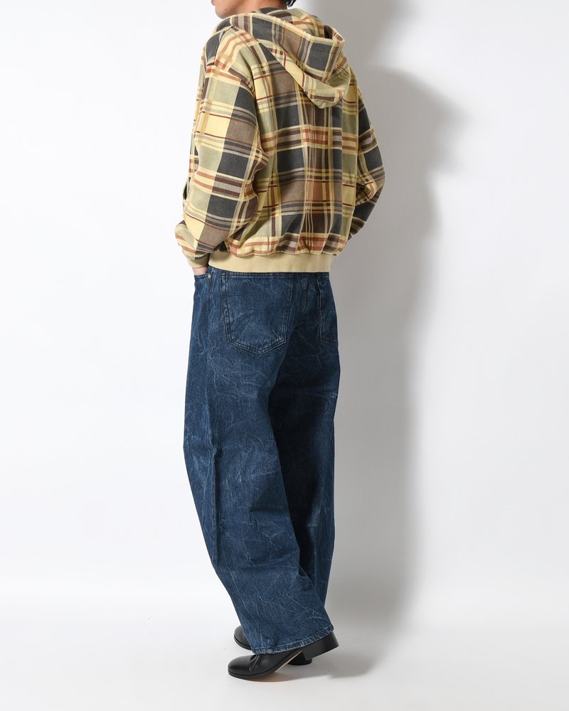 DENIM BALLOON TROUSER(WASHED) -INDIGO-