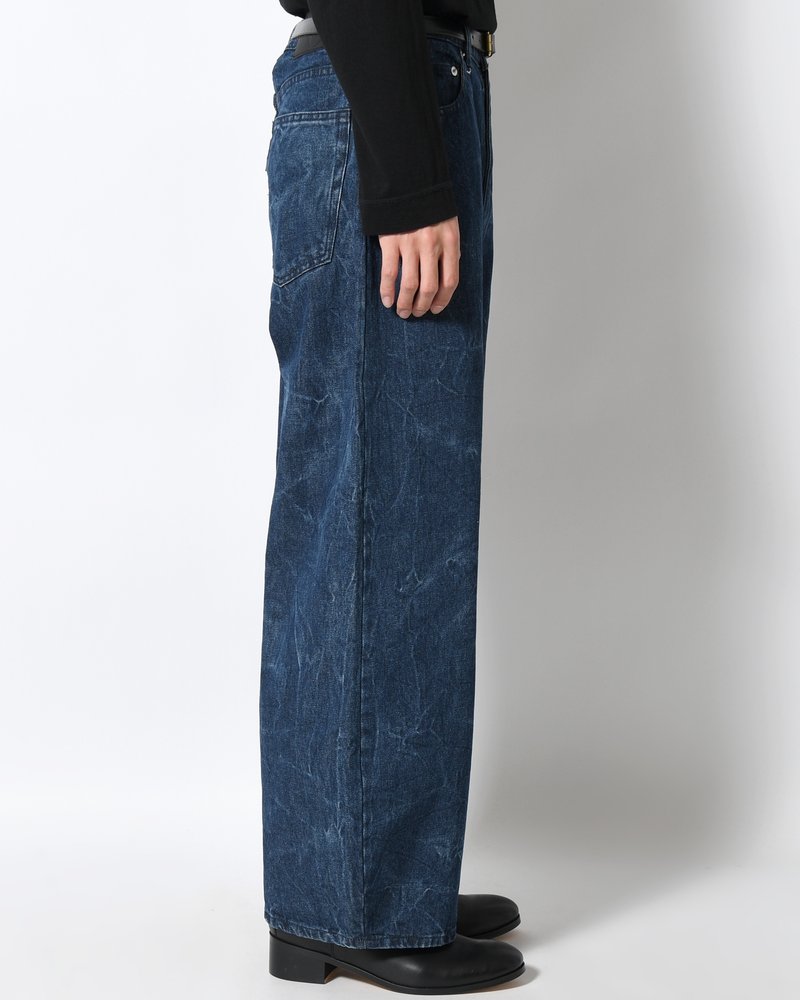 DENIM BALLOON TROUSER(WASHED) -INDIGO-