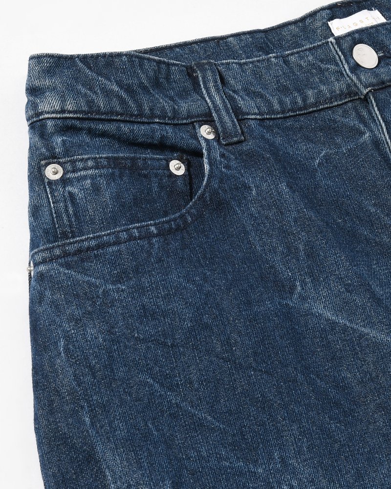 DENIM BALLOON TROUSER(WASHED) -INDIGO-