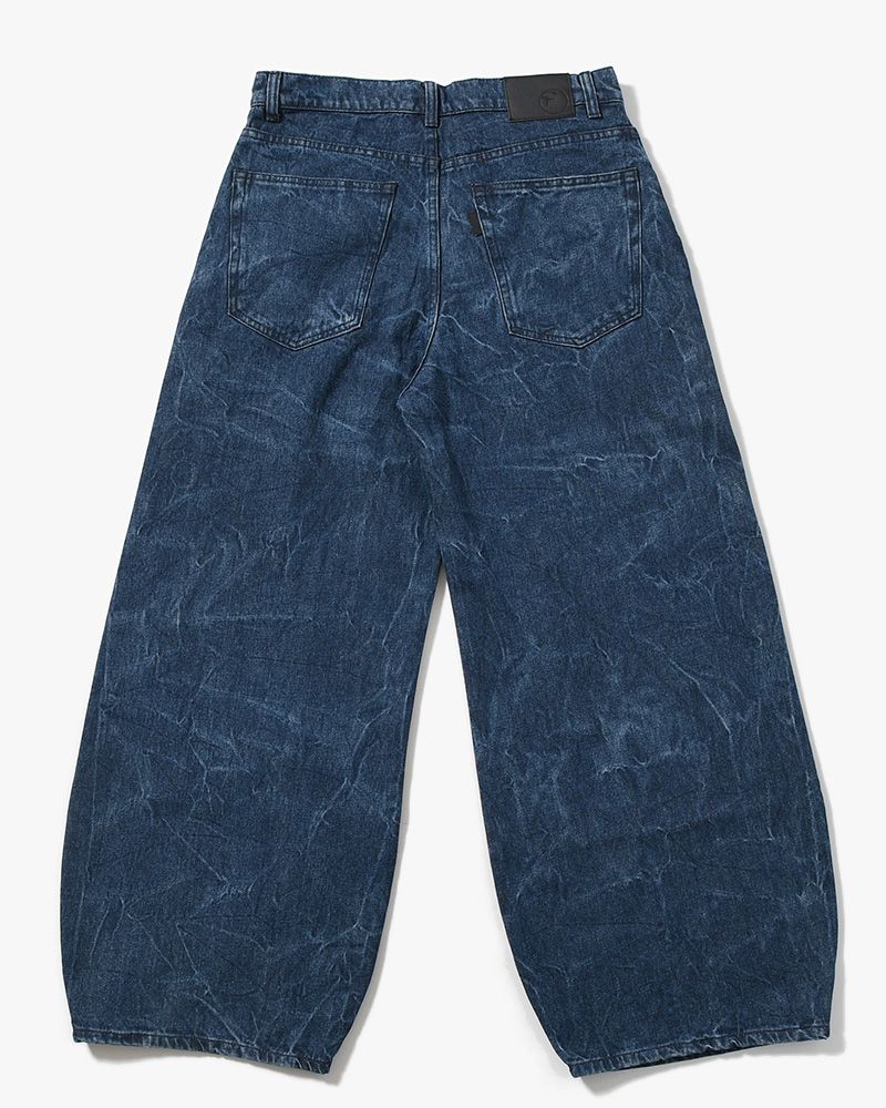 DENIM BALLOON TROUSER(WASHED) -INDIGO-