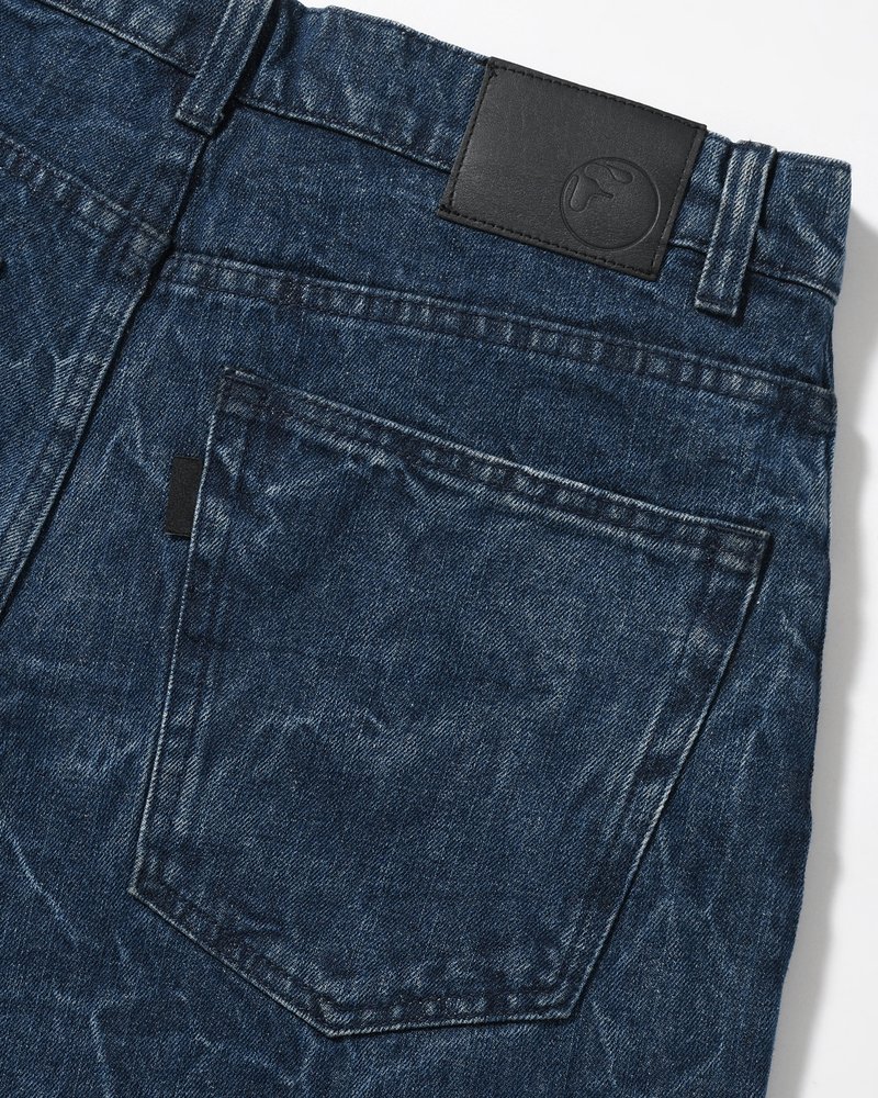 DENIM BALLOON TROUSER(WASHED) -INDIGO-