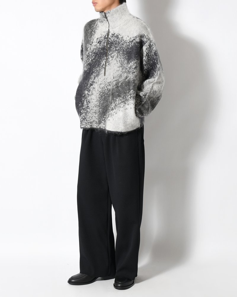 GRADATION H/Z SWEATER -BLACK-