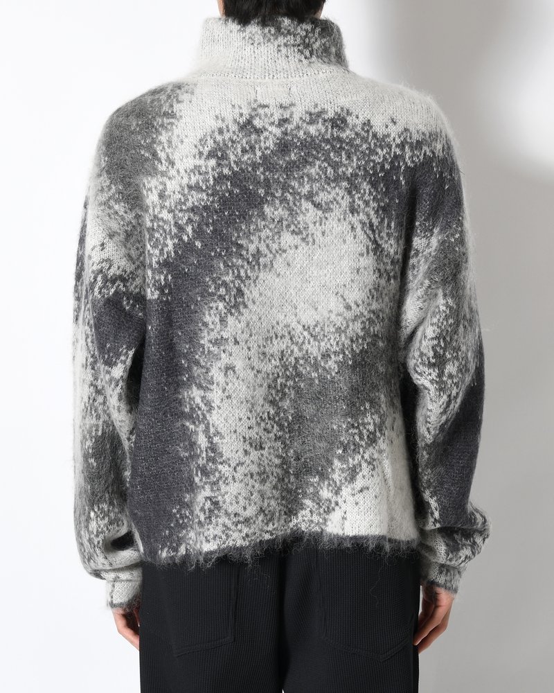 GRADATION H/Z SWEATER -BLACK-