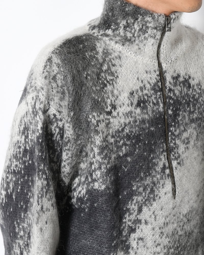 GRADATION H/Z SWEATER -BLACK-