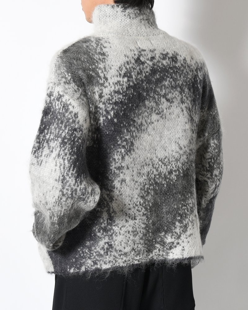 GRADATION H/Z SWEATER -BLACK-