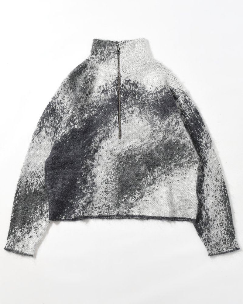 GRADATION H/Z SWEATER -BLACK-