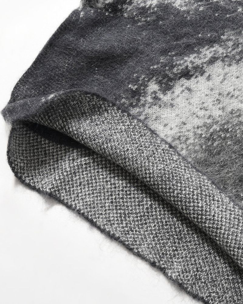 GRADATION H/Z SWEATER -BLACK-