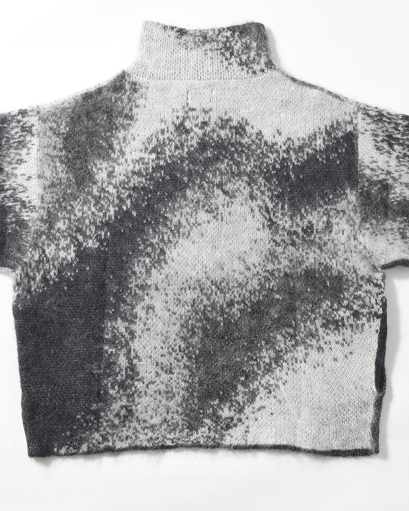GRADATION H/Z SWEATER -BLACK-