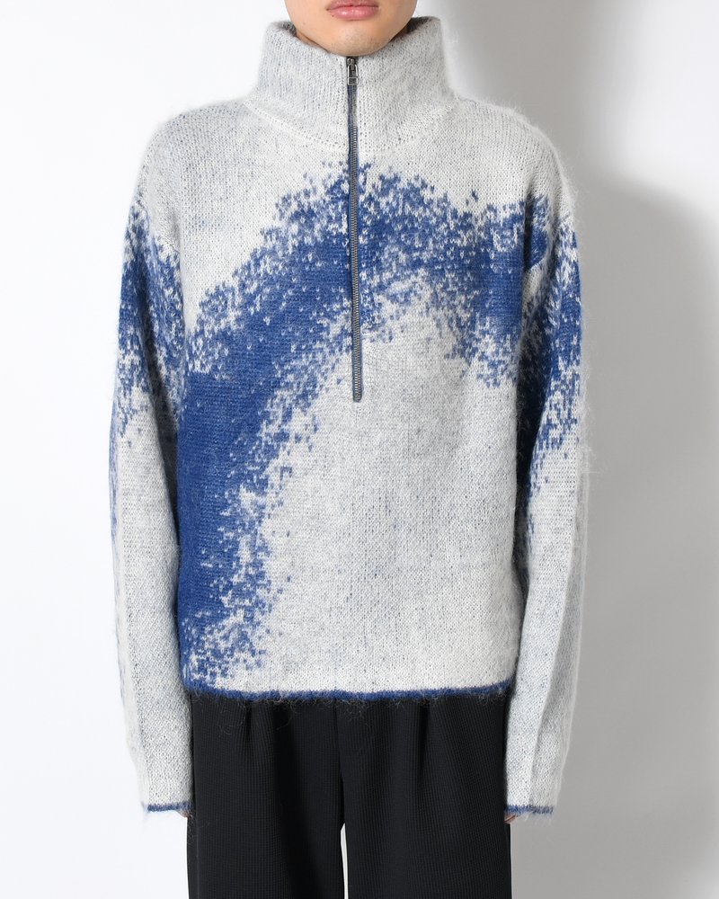 GRADATION H/Z SWEATER -BLUE-