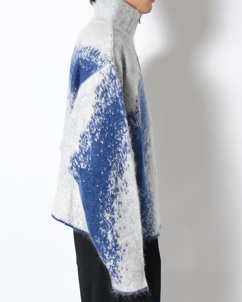 GRADATION H/Z SWEATER -BLUE-