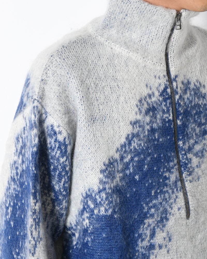GRADATION H/Z SWEATER -BLUE-