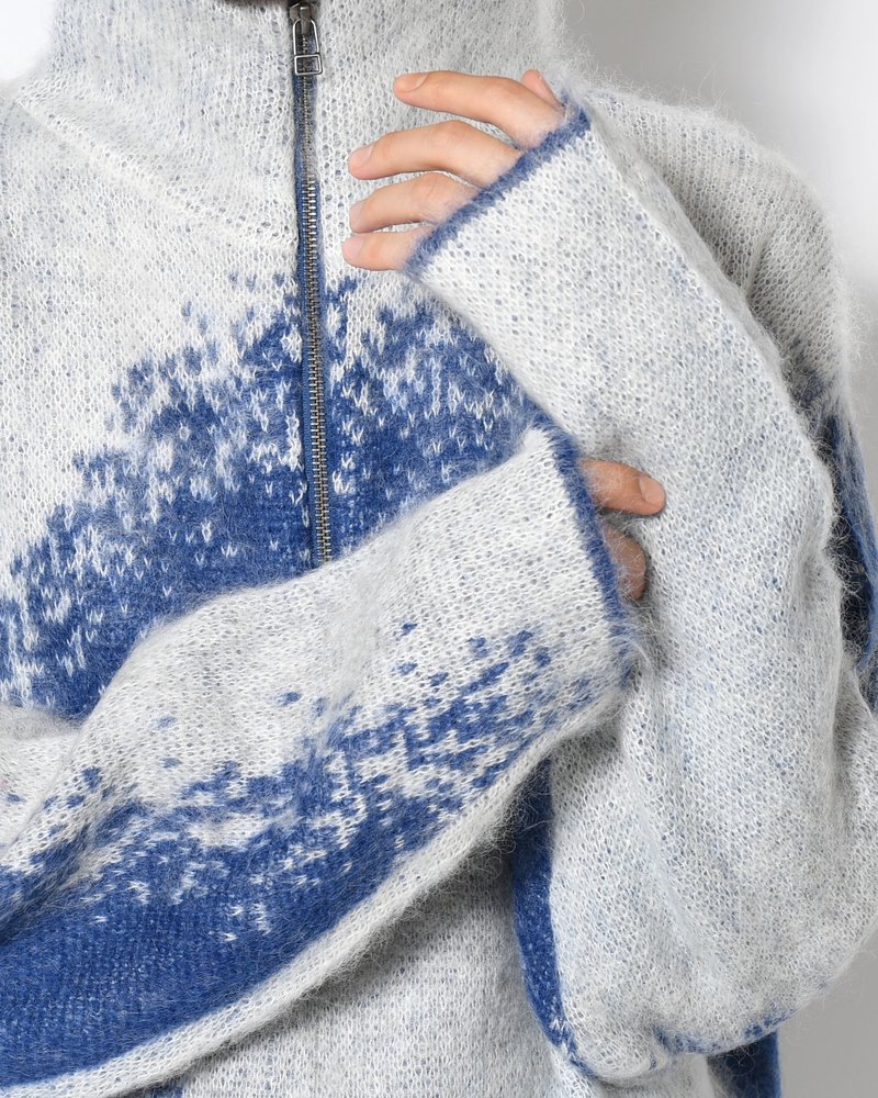 GRADATION H/Z SWEATER -BLUE-