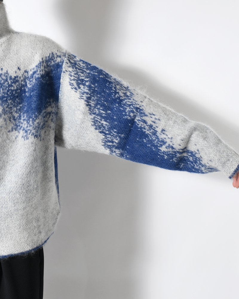 GRADATION H/Z SWEATER -BLUE-