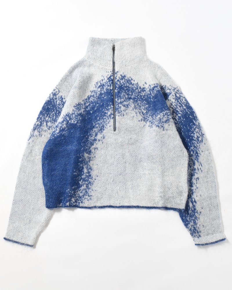 GRADATION H/Z SWEATER -BLUE-