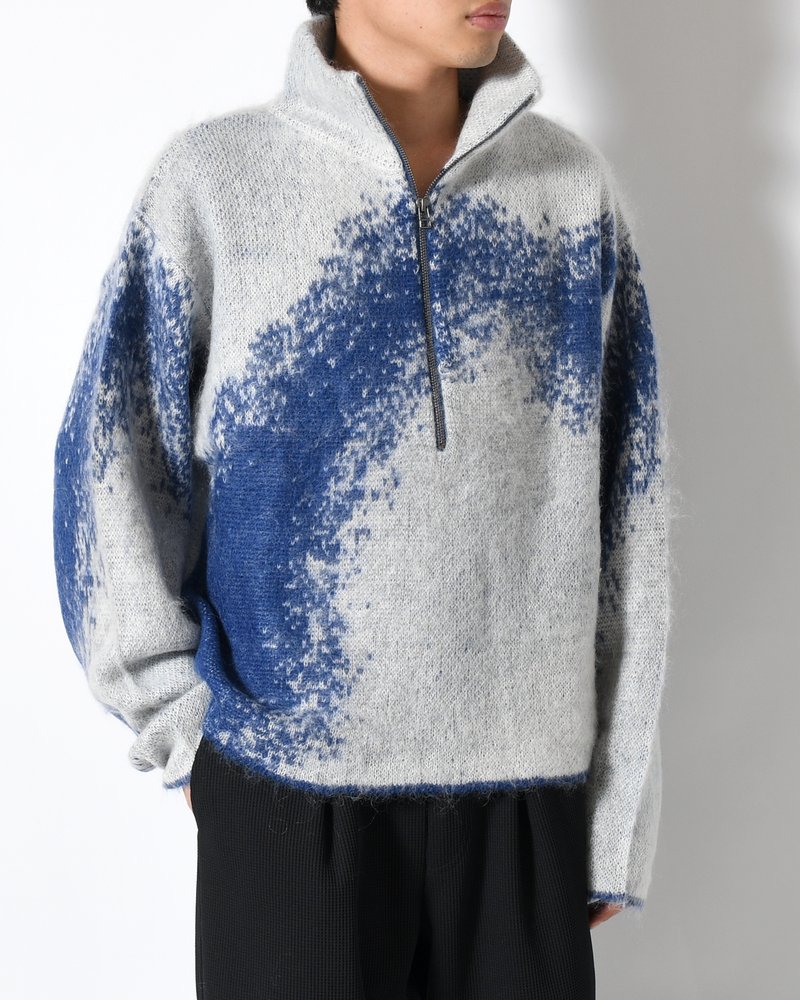 GRADATION H/Z SWEATER -BLUE-