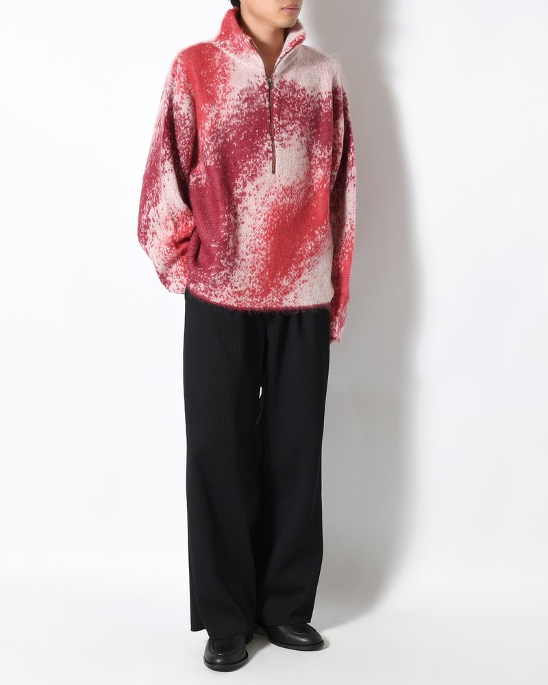 GRADATION H/Z SWEATER -RED-