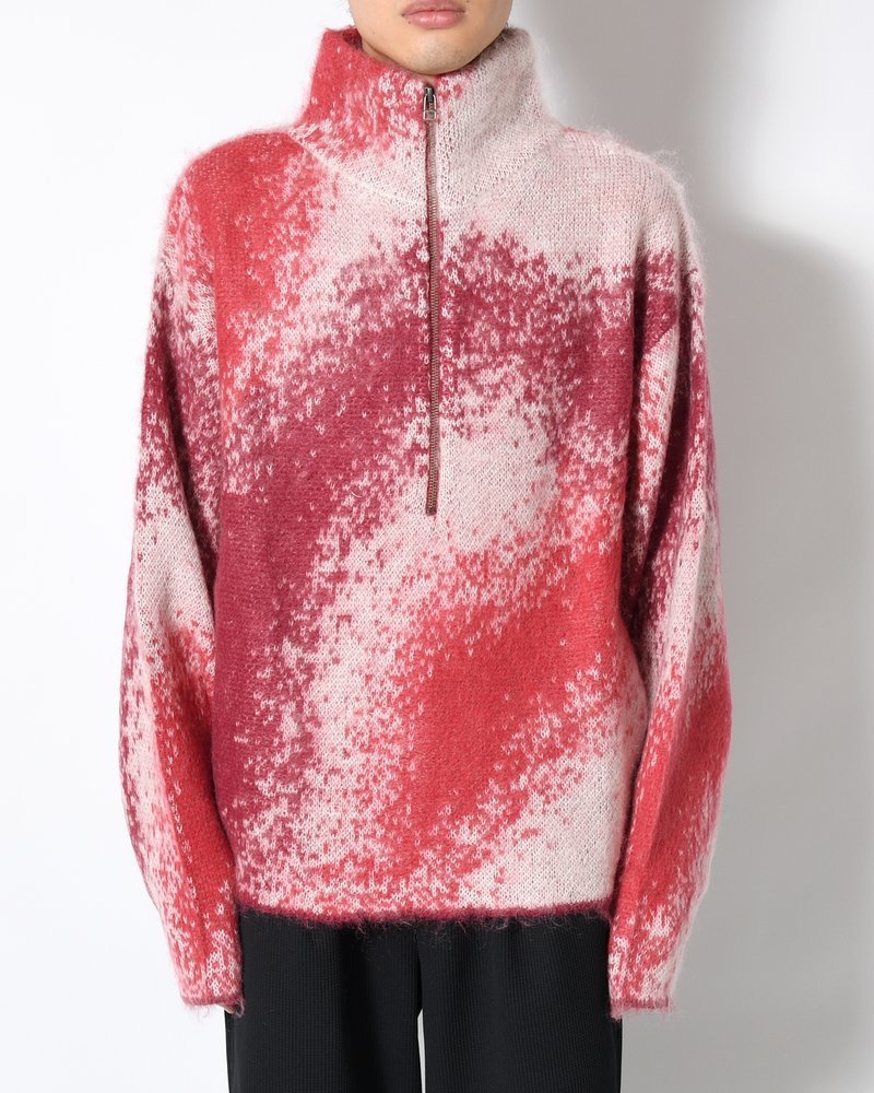 GRADATION H/Z SWEATER -RED-