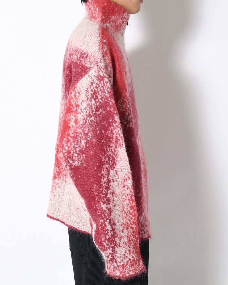 GRADATION H/Z SWEATER -RED-