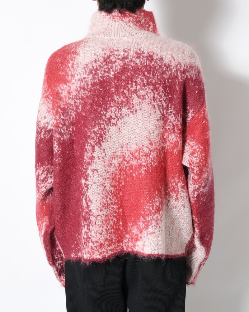 GRADATION H/Z SWEATER -RED-