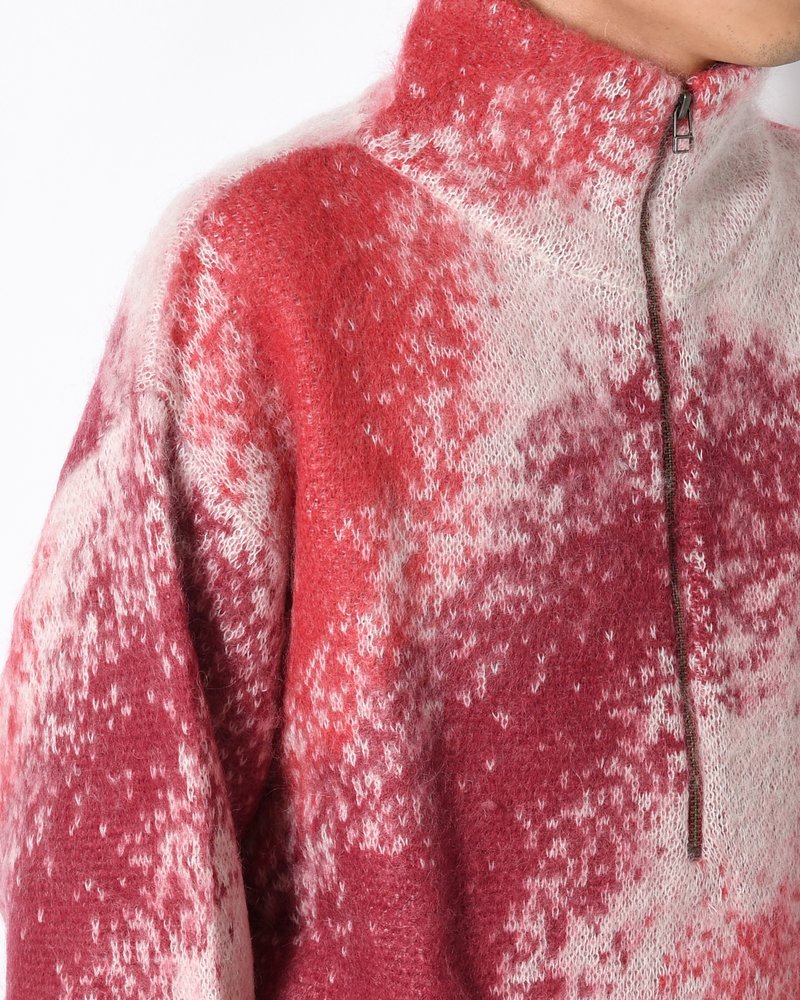 GRADATION H/Z SWEATER -RED-