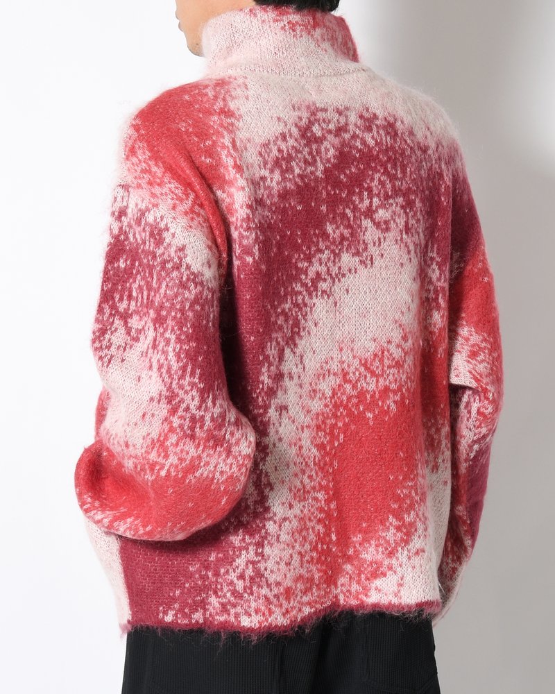 GRADATION H/Z SWEATER -RED-