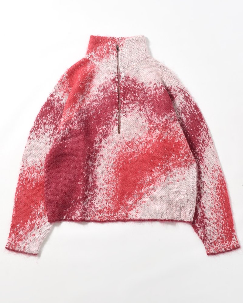GRADATION H/Z SWEATER -RED-