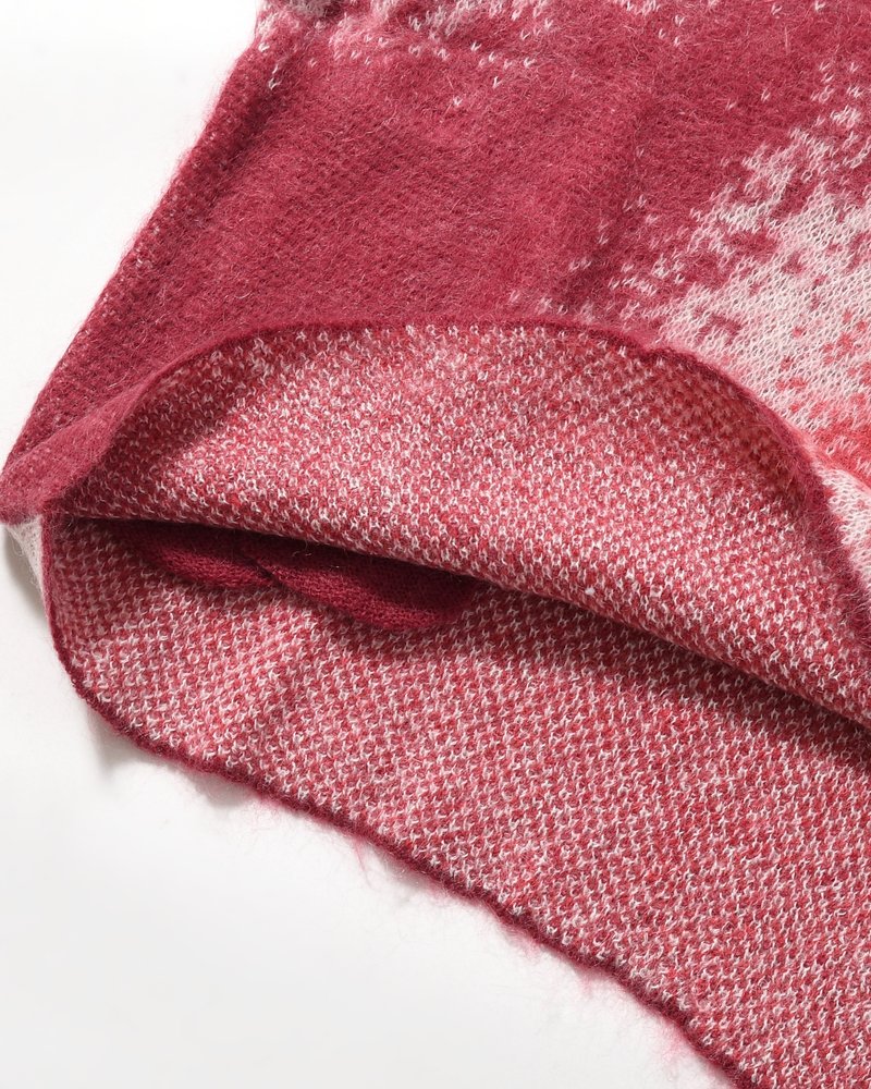 GRADATION H/Z SWEATER -RED-