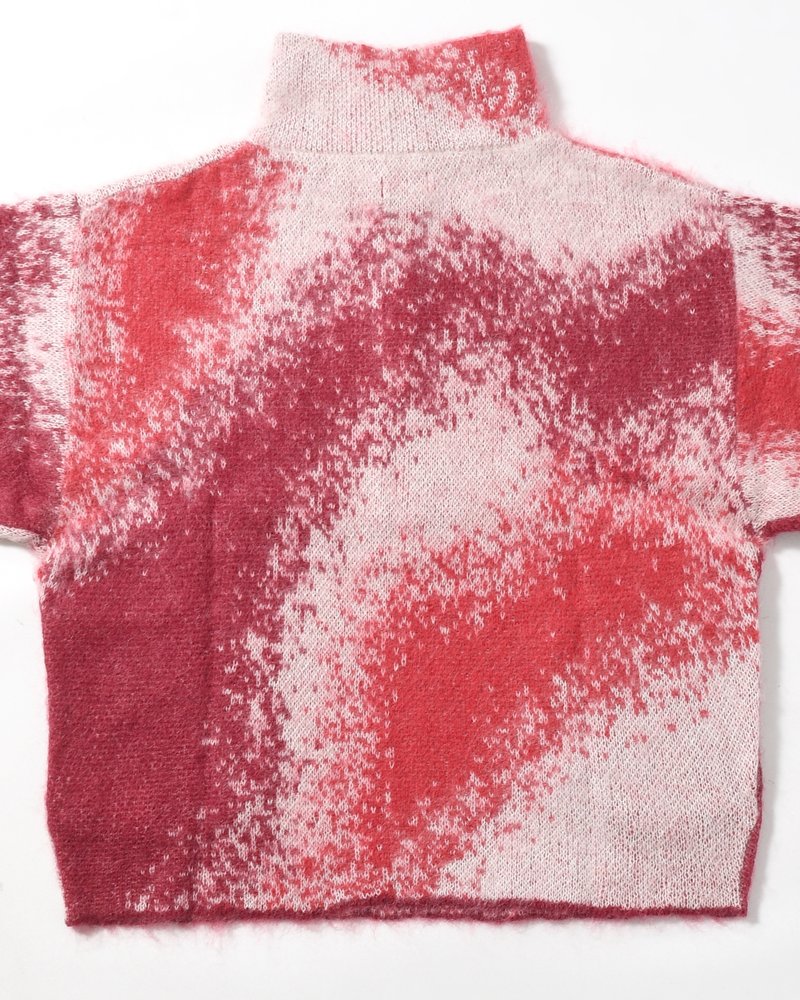 GRADATION H/Z SWEATER -RED-