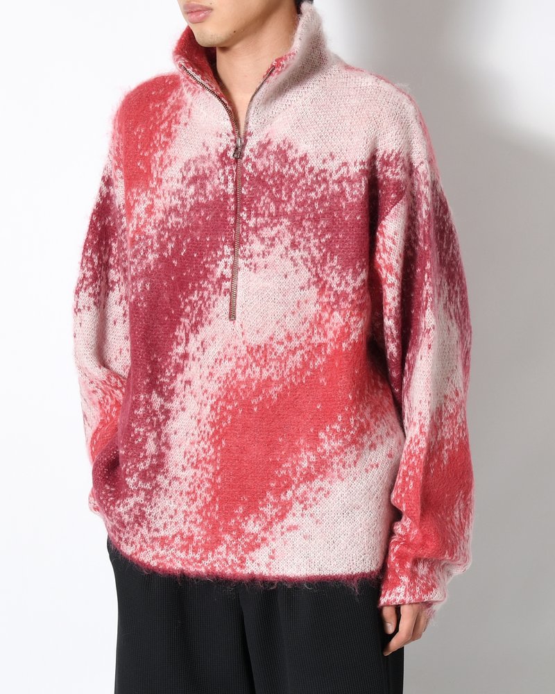GRADATION H/Z SWEATER -RED-