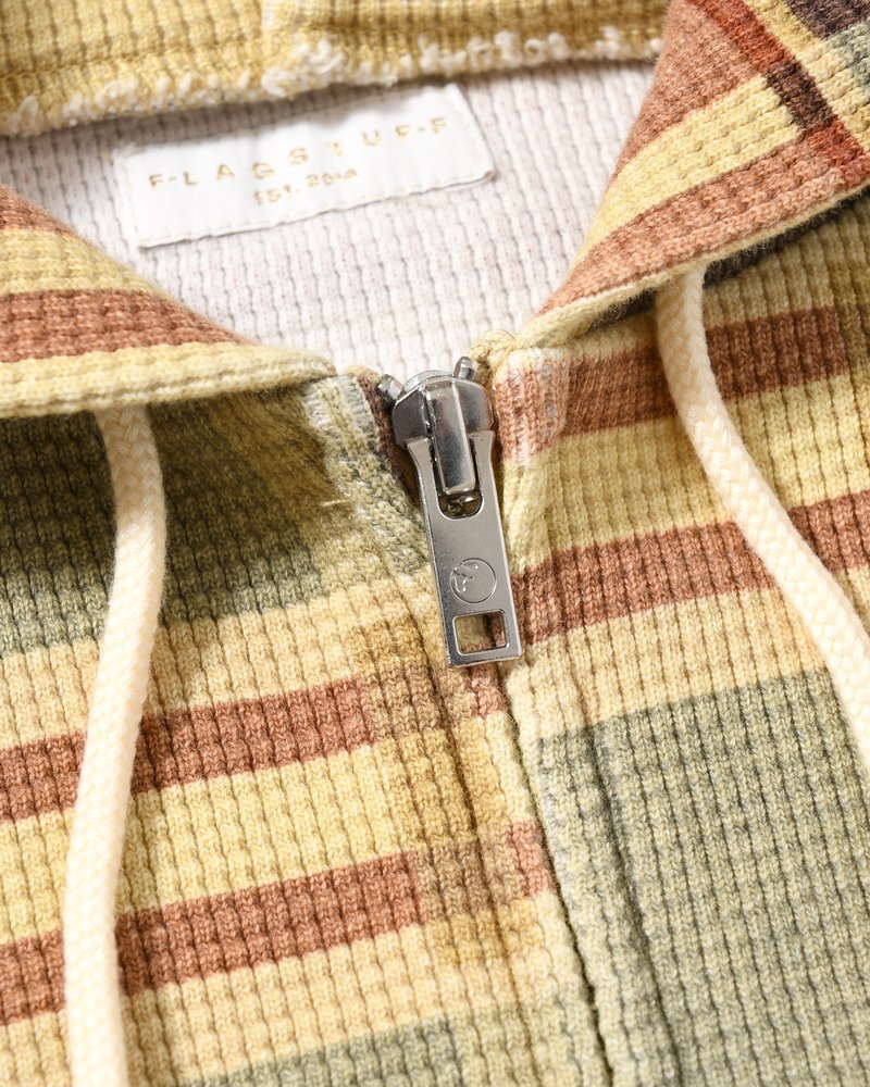 CROPPED THERMAL HOODIE -BEIGE-