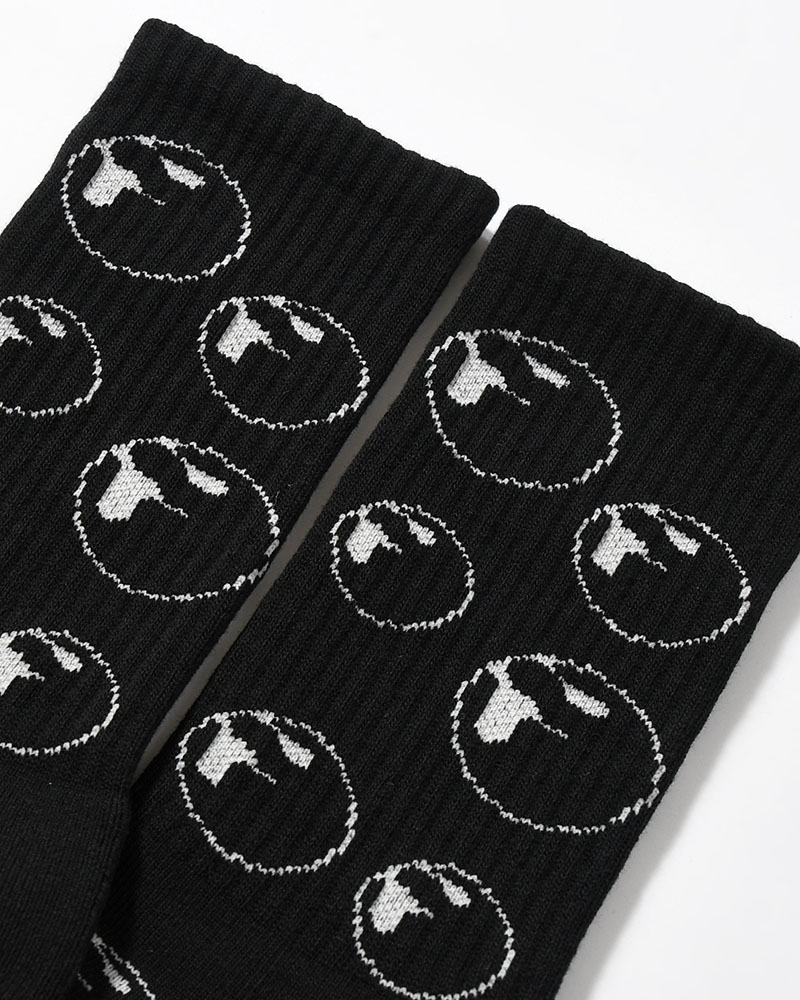 SYMBOL LOGO SOCKS -BLACK-