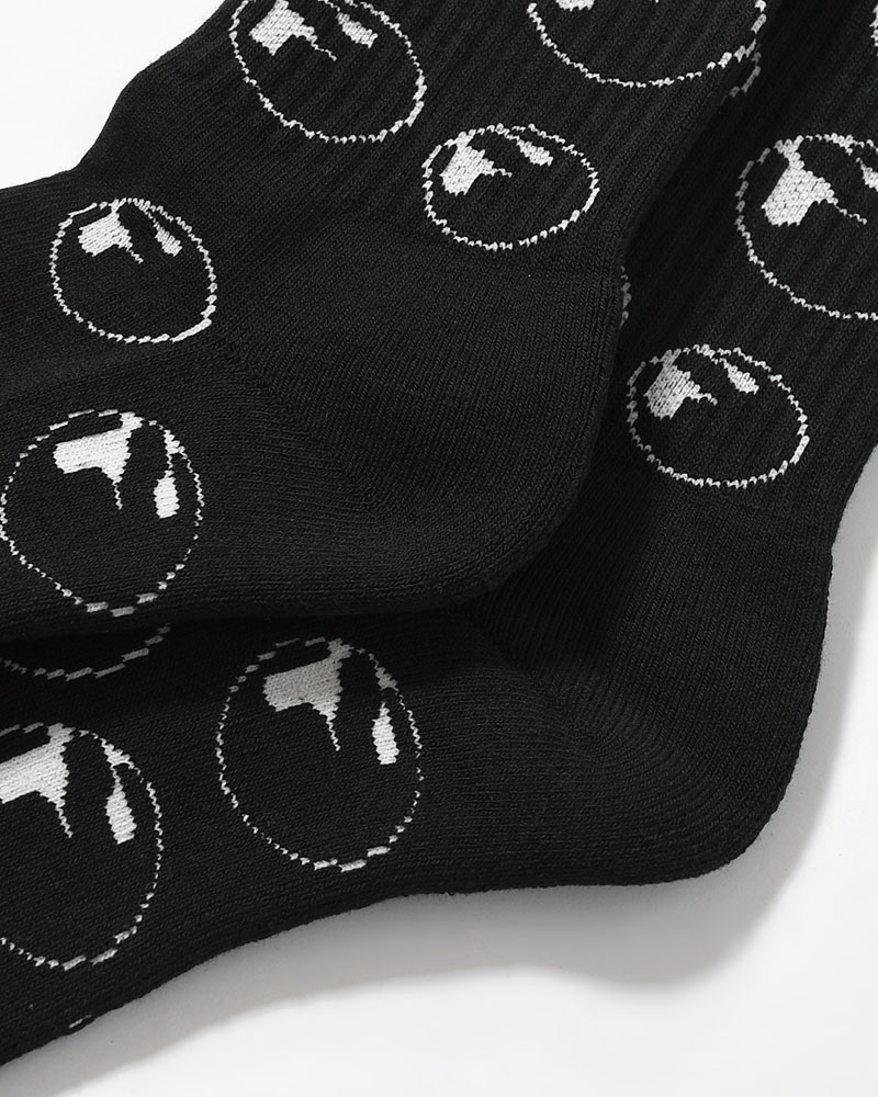 SYMBOL LOGO SOCKS -BLACK-