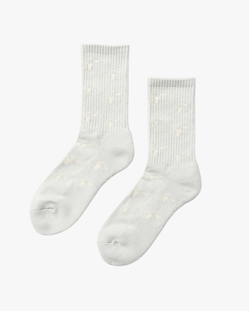 SYMBOL LOGO SOCKS -GRAY-