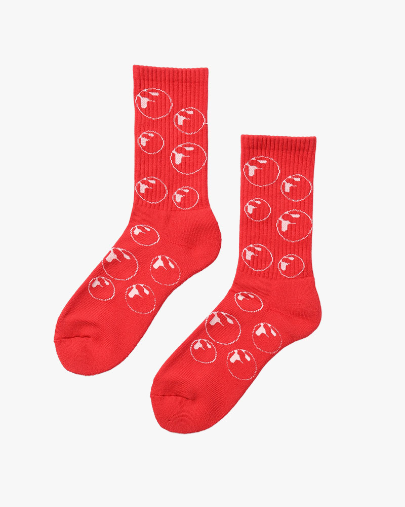 SYMBOL LOGO SOCKS -RED-