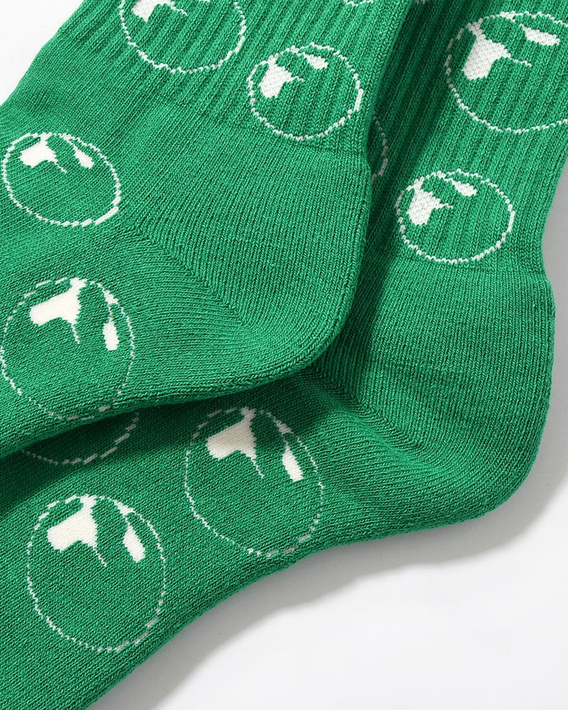 SYMBOL LOGO SOCKS -GREEN-