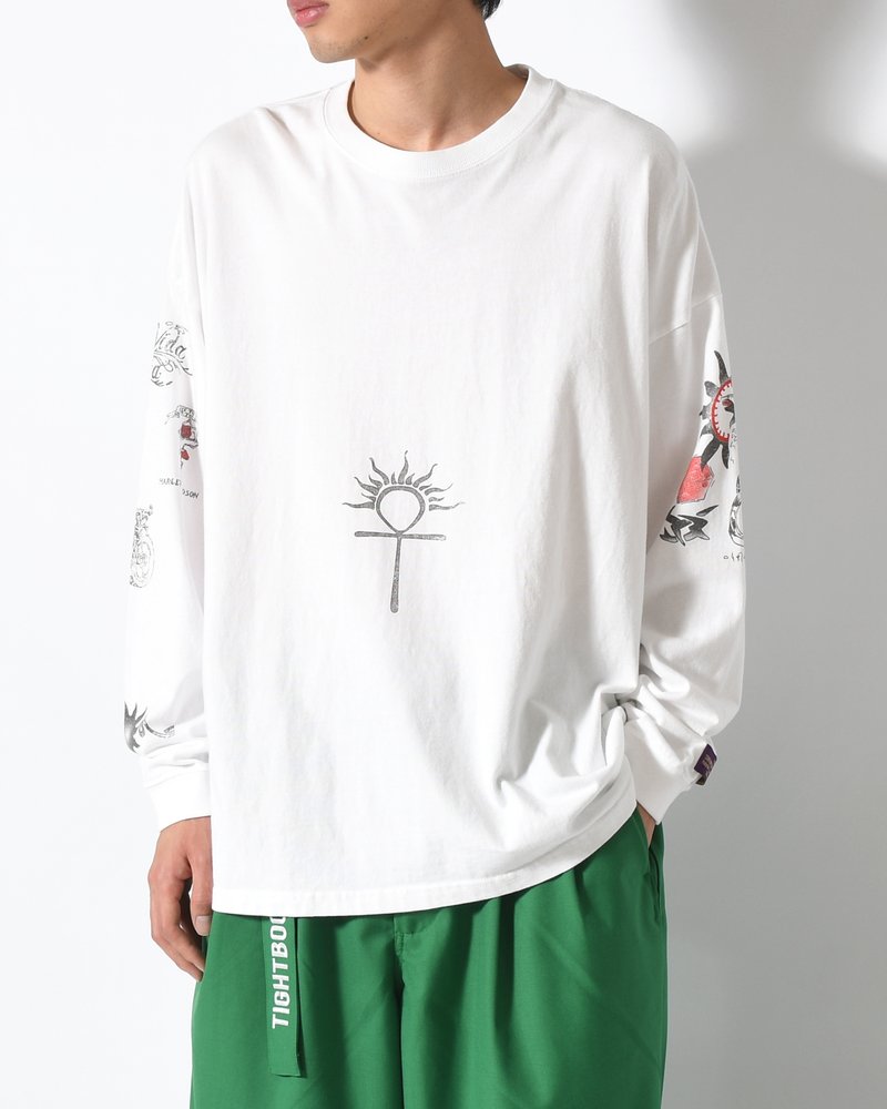 RODMAN L/S TEE -WHITE-