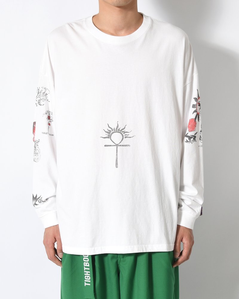 RODMAN L/S TEE -WHITE-