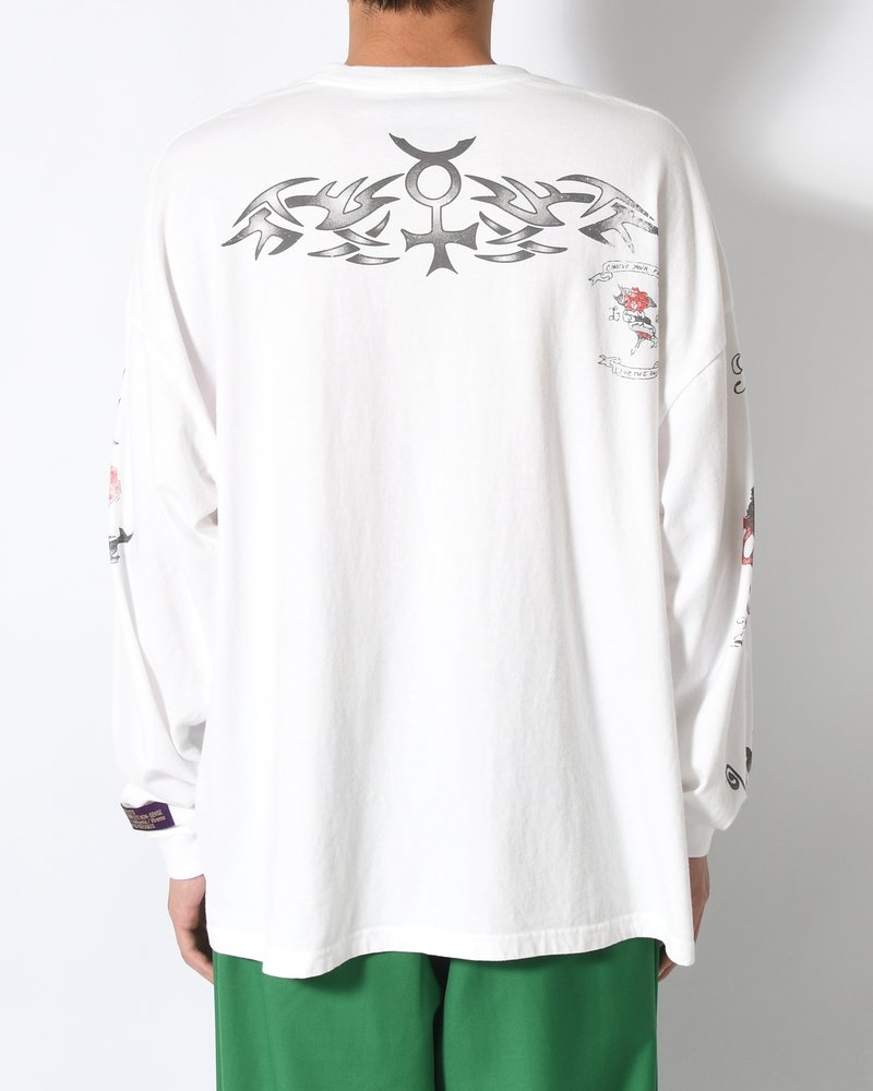 RODMAN L/S TEE -WHITE-