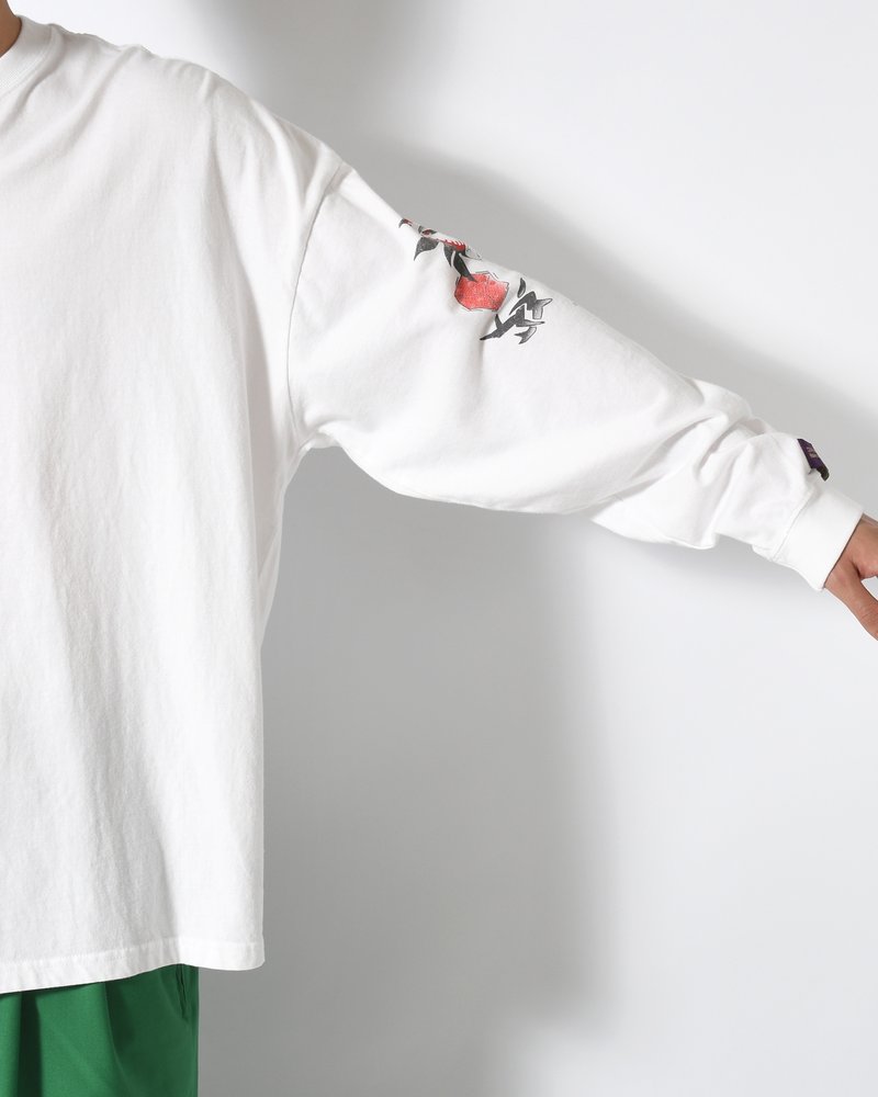 RODMAN L/S TEE -WHITE-