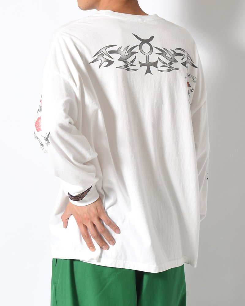 RODMAN L/S TEE -WHITE-
