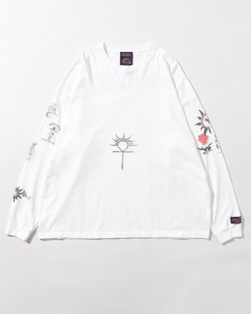 RODMAN L/S TEE -WHITE-