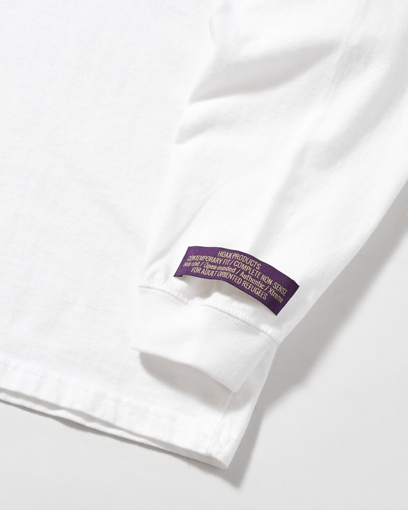 RODMAN L/S TEE -WHITE-