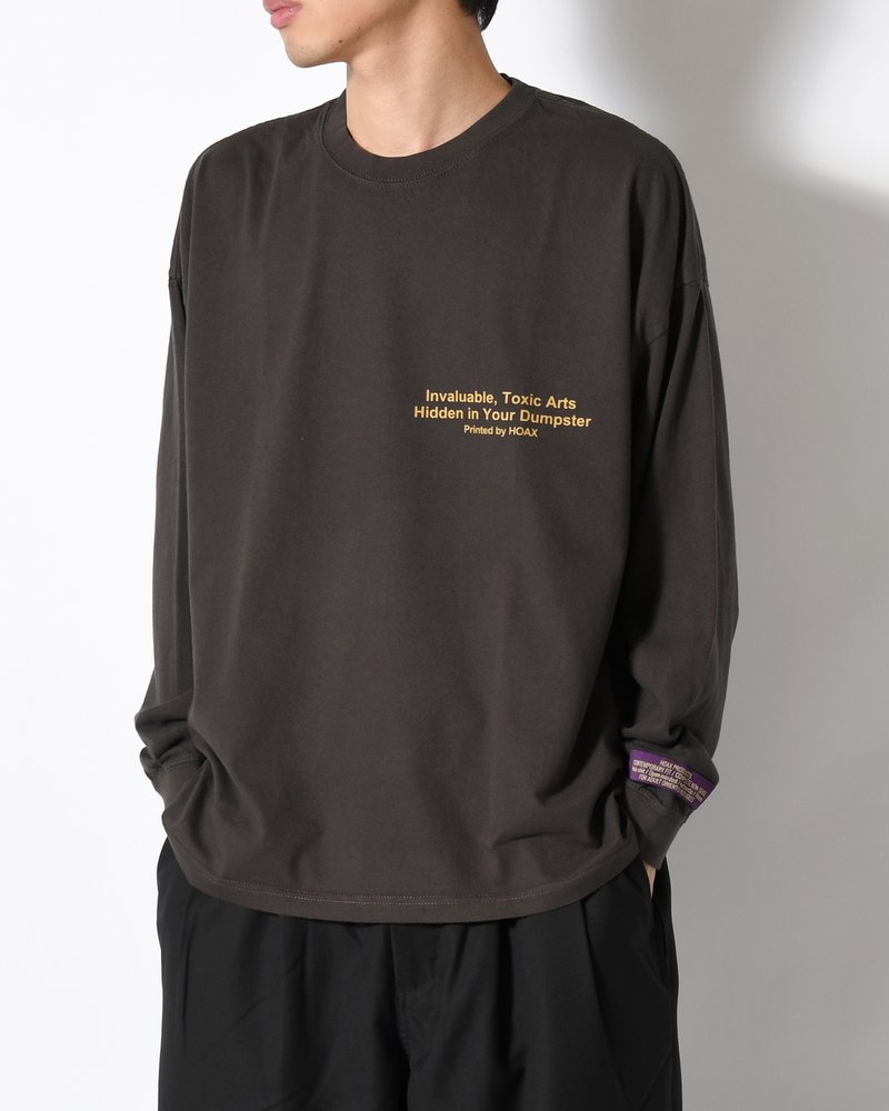 DUMPSTER L/S TEE -CHARCOAL-