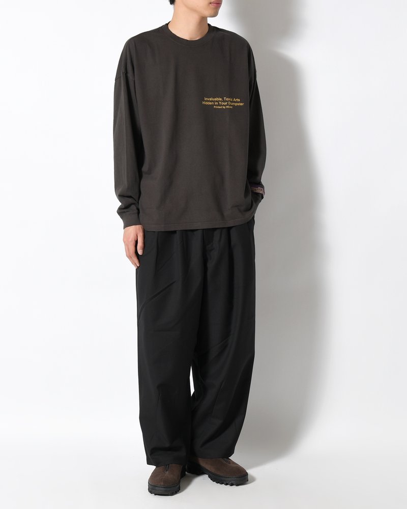 DUMPSTER L/S TEE -CHARCOAL-