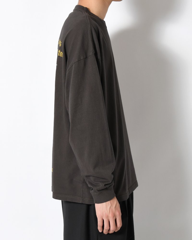 DUMPSTER L/S TEE -CHARCOAL-