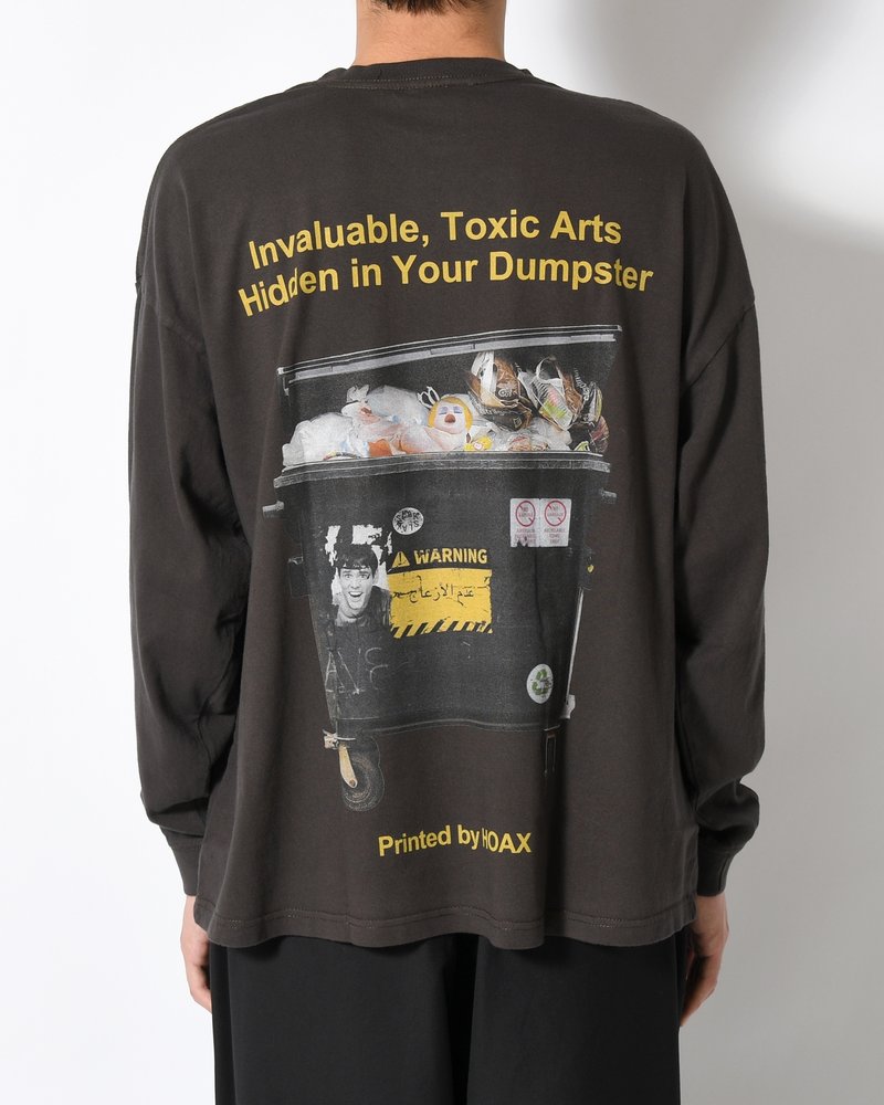 DUMPSTER L/S TEE -CHARCOAL-