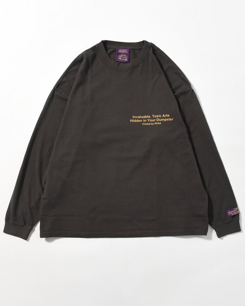 DUMPSTER L/S TEE -CHARCOAL-