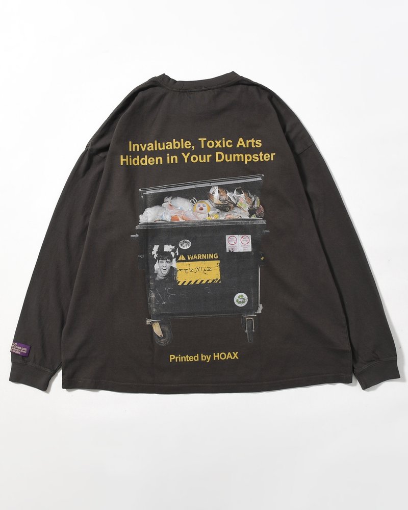DUMPSTER L/S TEE -CHARCOAL-