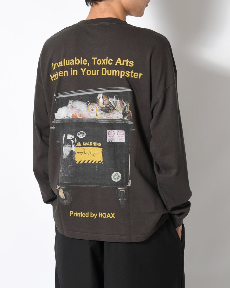 DUMPSTER L/S TEE -CHARCOAL-