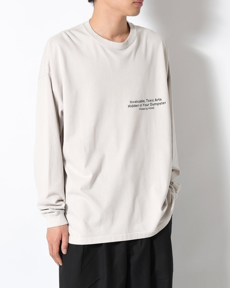 DUMPSTER L/S TEE -FROST GRAY-